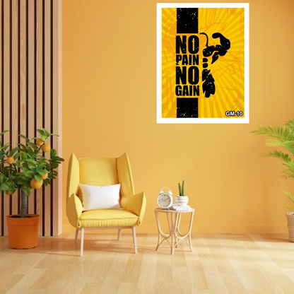 Affiche No pain, no gain #2 - La French Touch Affiche No pain, no gain #2 - La French Touch