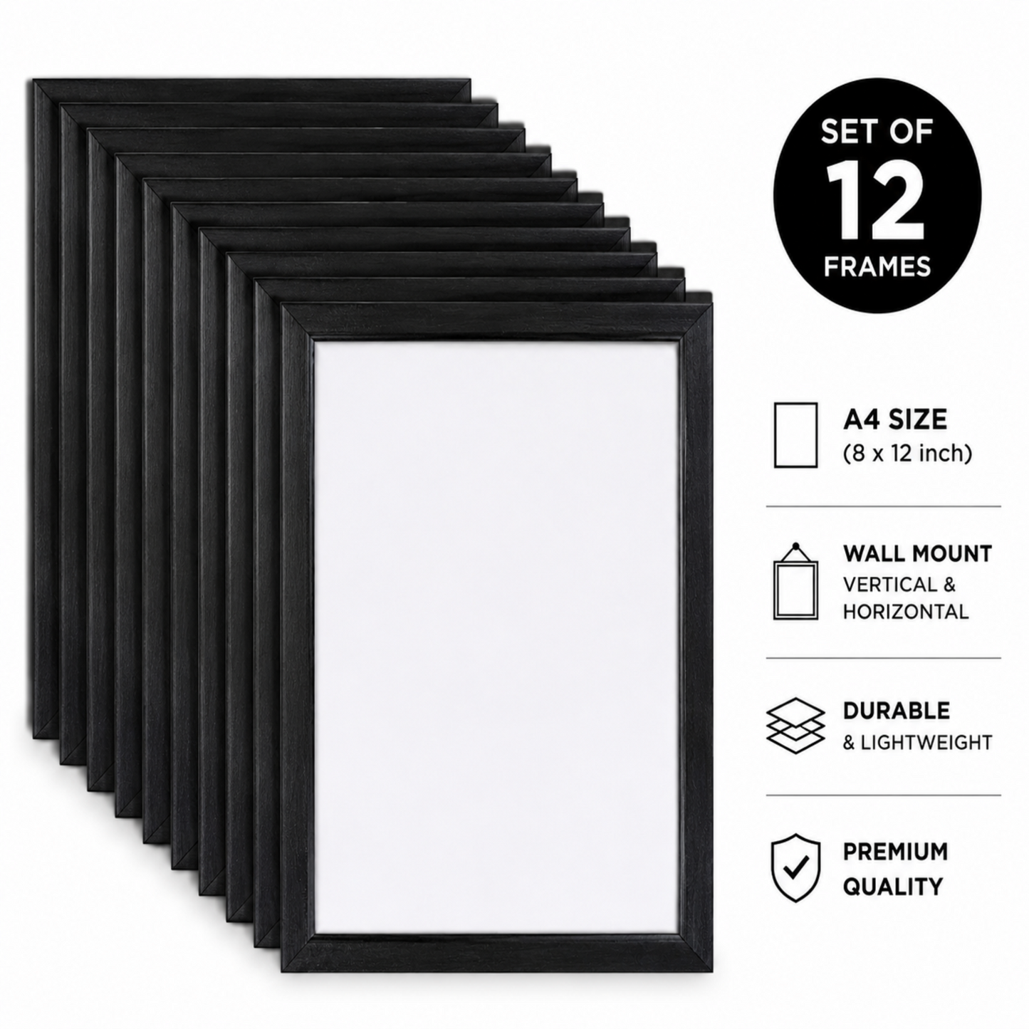 Pack Of 12 A4 Photo Frames