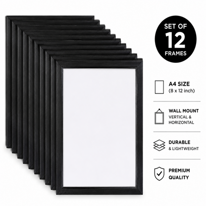 Pack Of 12 A4 Photo Frames
