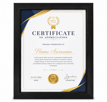 Premium A4 Document Frame