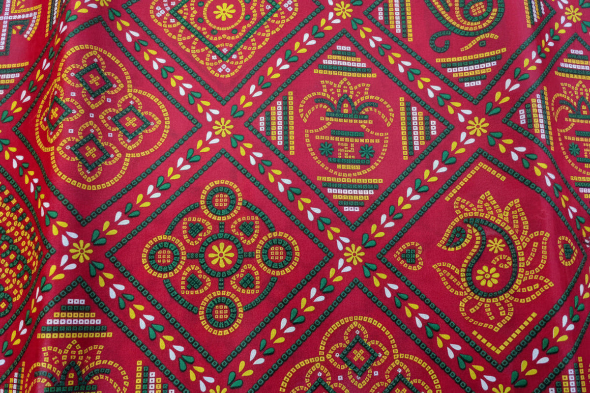 RED CHUNRI PAPER