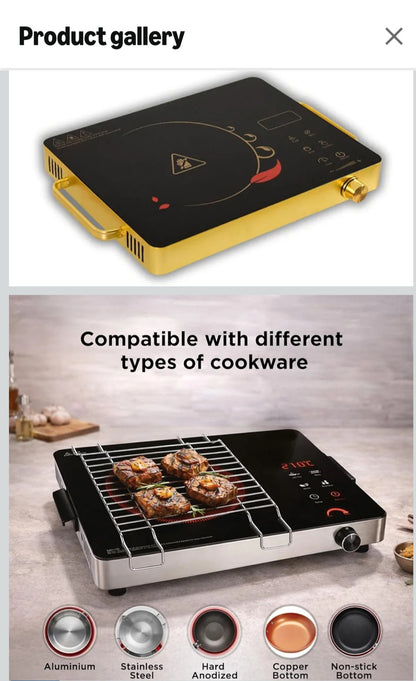 Buy Stove Electric Induction  infrared @3999 Use Any Utensil.All India Delivery