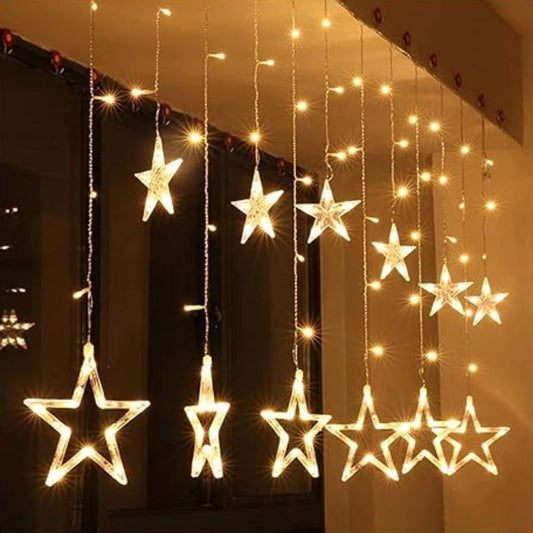 Star Curtain LED String Lights – 138 LED 