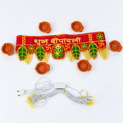  Toran + Diwali Light + 6 Pcs LED Diya