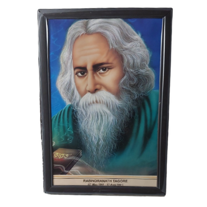 Rabindranath Tagore Photo with Frame (12x18 Inch)
