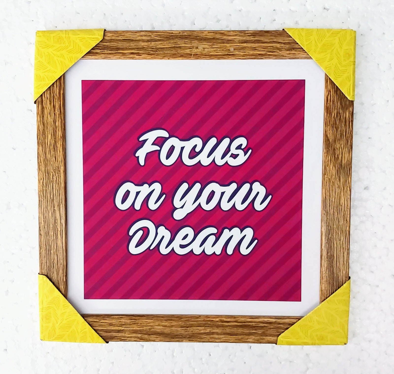 Motivational Wall Décor Frame | Wall Quotes Frames for Bedroom (8X8 ...