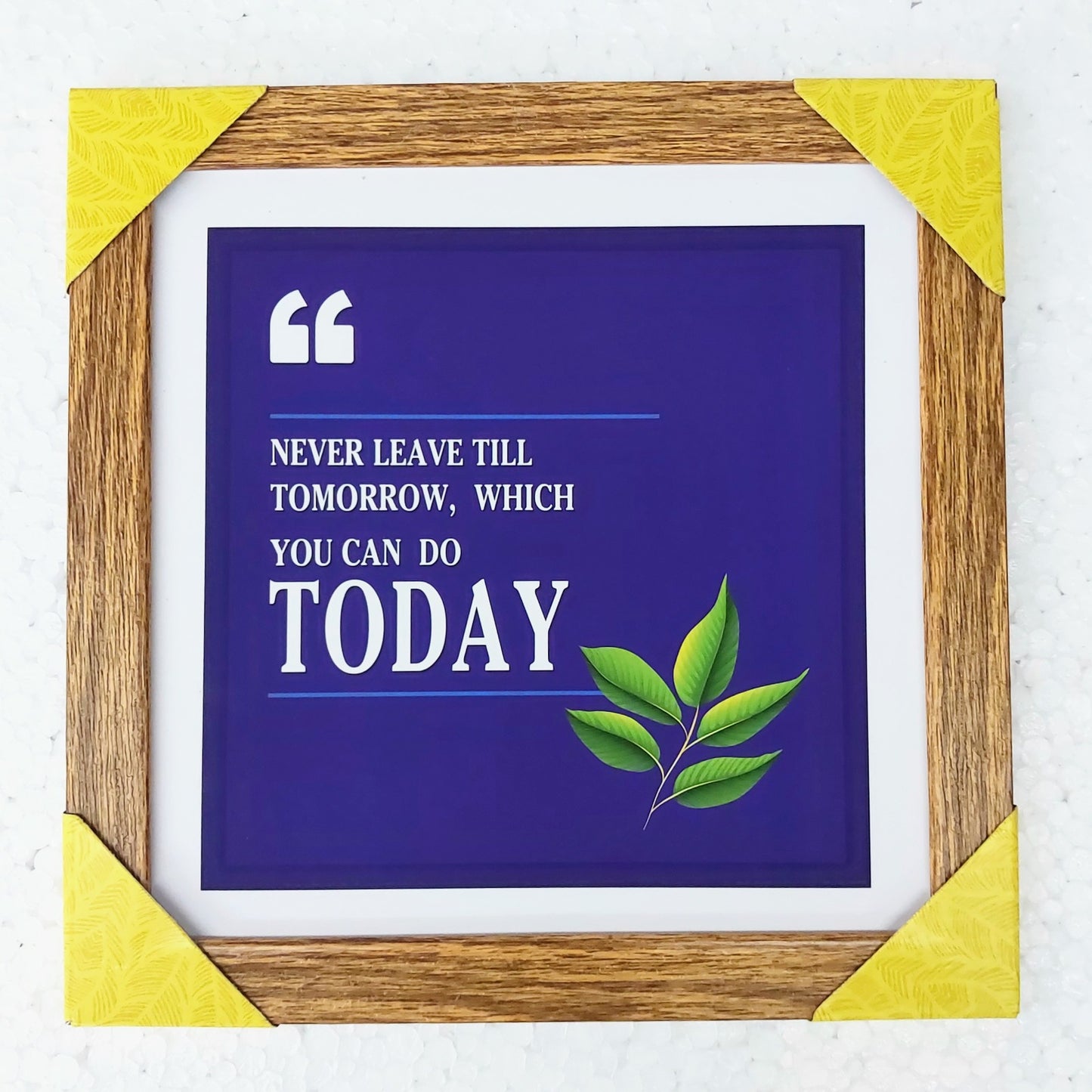 Motivational Quotes Frames for Coffee Shops | Wall Quotes Frames (8X8 Inch, 1Pcs)