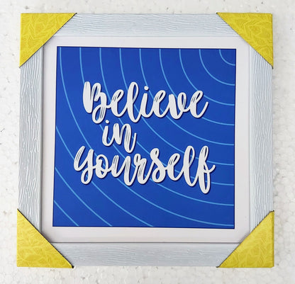 Motivational Wall Frames for Home and Office | Wall Quotes  (8X8 Inch, 1Pcs)