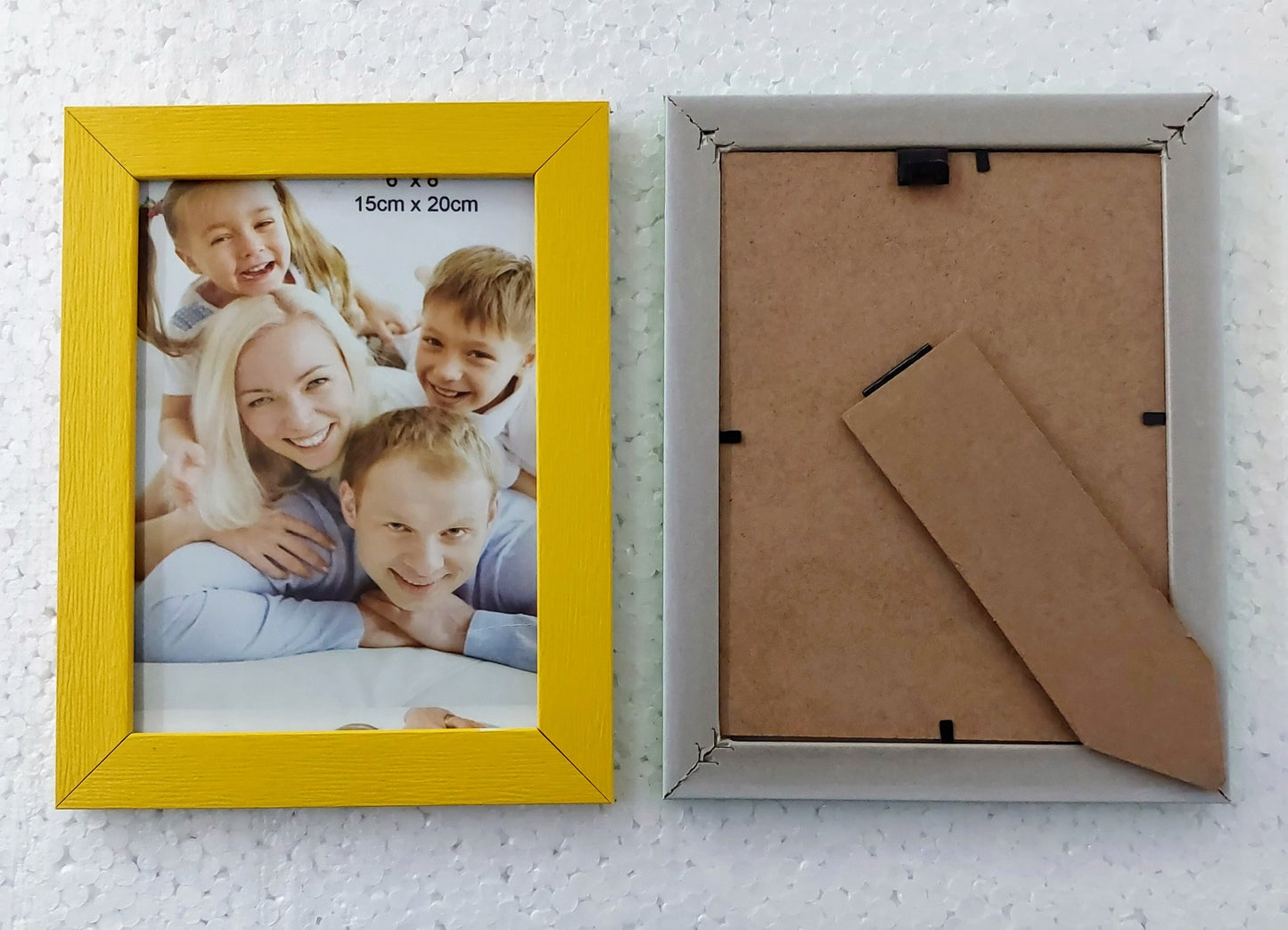 Photo frame 6x8 Inch Color Glass & Synthetic Wood Modern Photo Frames for Table and Wall Hanging ( 1 Pcs )