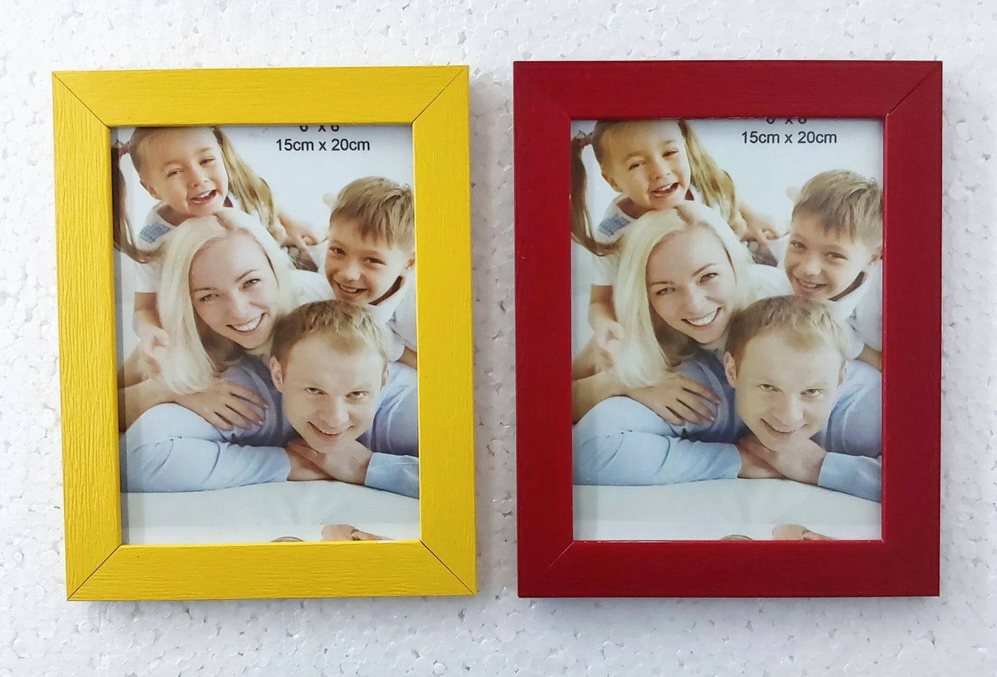 Color Photo frame 6x8 Inch Glass & Synthetic Wood Modern Photo Frames for Table and Wall Hanging (10 Pcs)