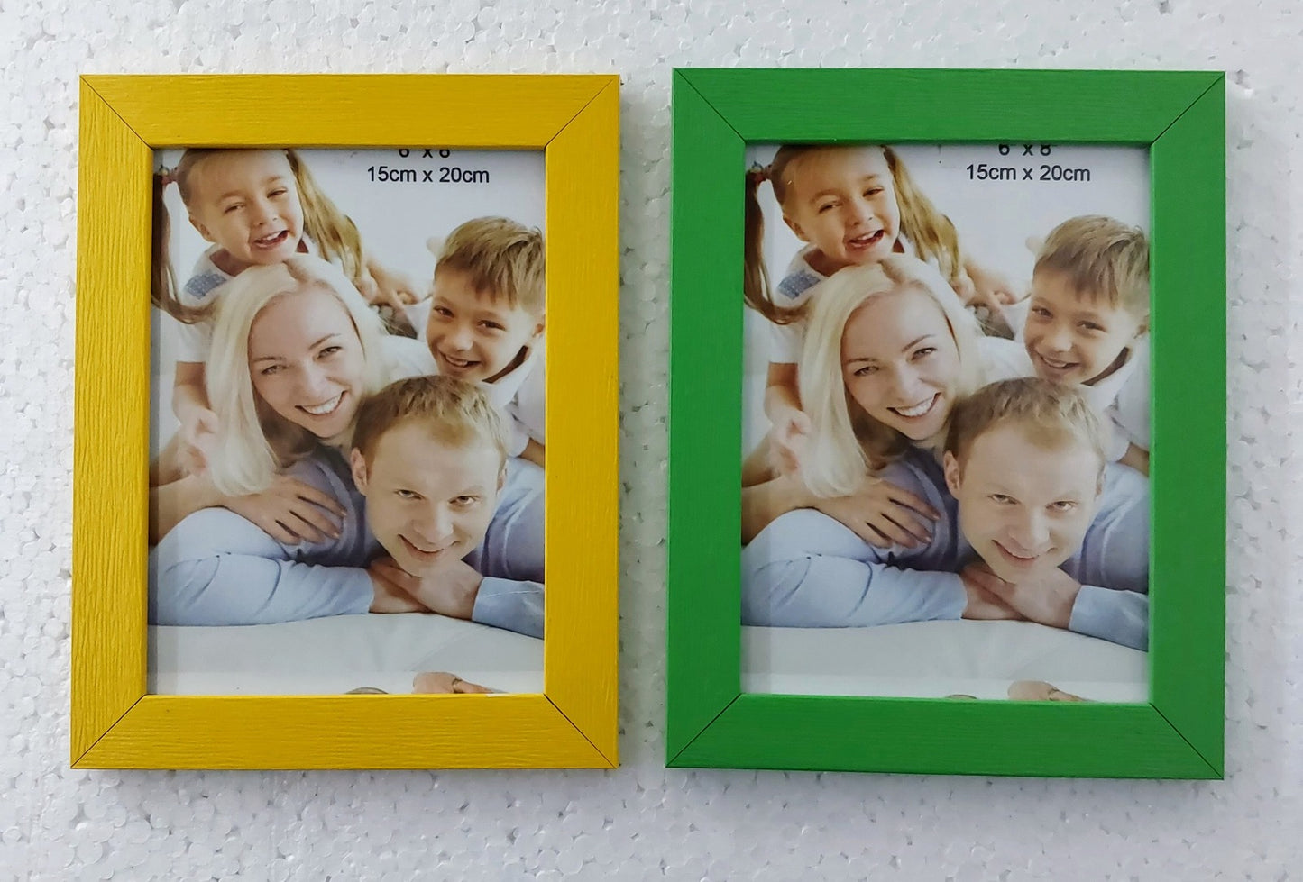 Color Photo frame 6x8 Inch Glass & Synthetic Wood Modern Photo Frames for Table and Wall Hanging (10 Pcs)