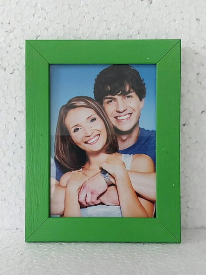 Photo frame 5X7 Inch Color Glass & Synthetic Wood Modern Photo Frames for Table and Wall Hanging ( 10 Pcs )