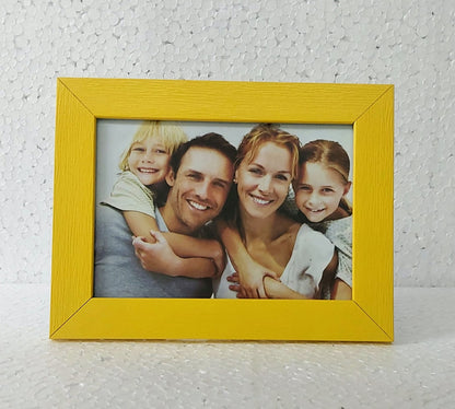 Photo frame 5X7 Inch Color Glass & Synthetic Wood Modern Photo Frames for Table and Wall Hanging ( 1 Pcs )