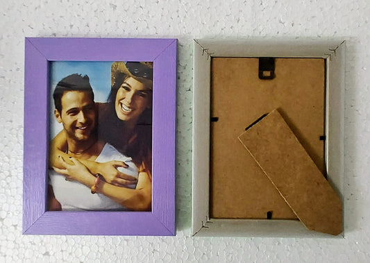 Photo frame Color Glass & Synthetic Wood MOQ 100Pcs @ Factory price 5X7
