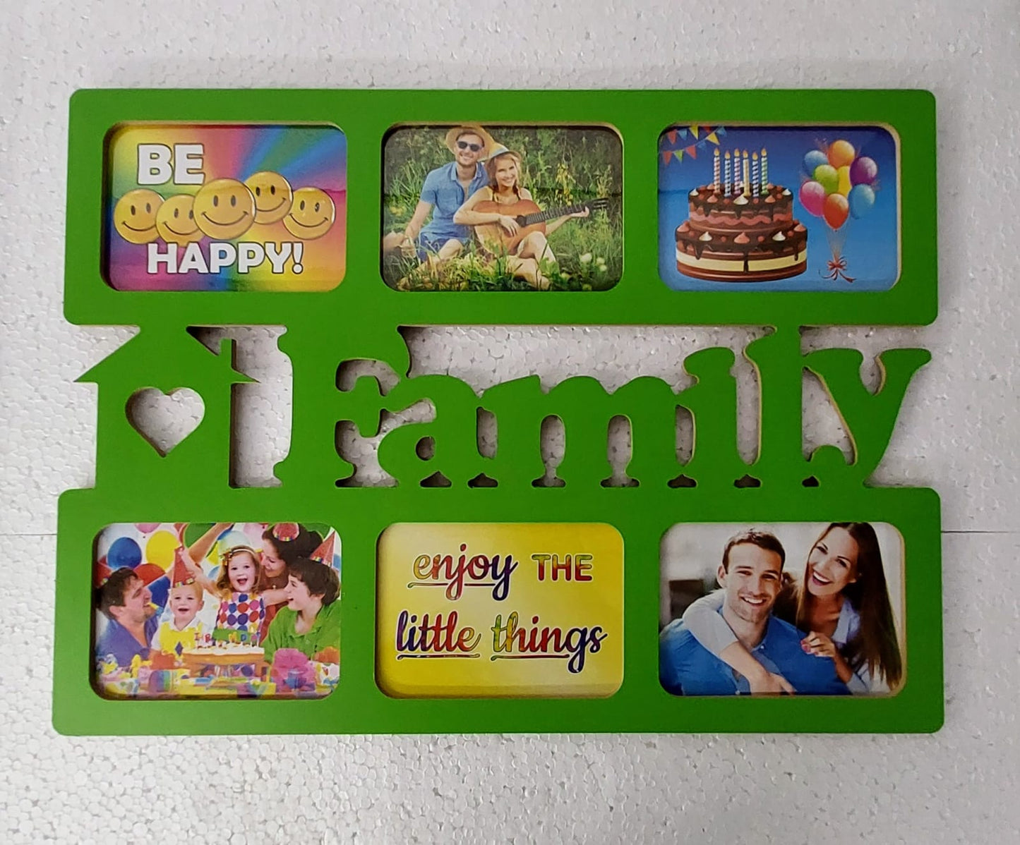Family Photo Collage Online | Wall Photo Frame Collage for Living Room ( 23X17 Inch, 10Pcs,6 Photo)