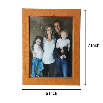 Photo Frame 5x7 Inch Hand Made Paper  Eco friendly colours May vary No Glass ( 1PCS)