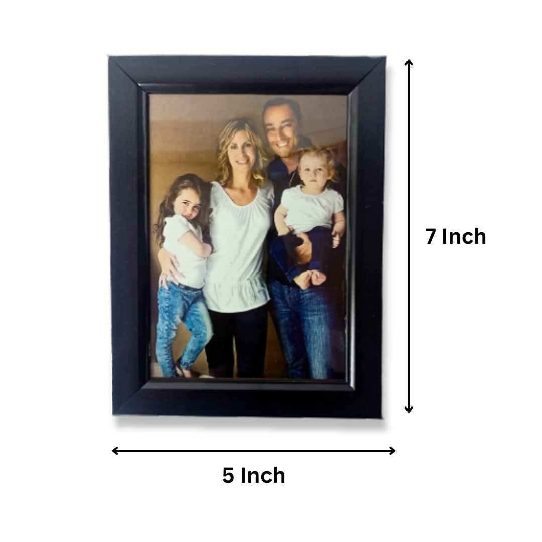 Photo frame 5X7 Inch Brown Color & Synthetic Wood for Table and Wall Hanging ( 10 Pcs )