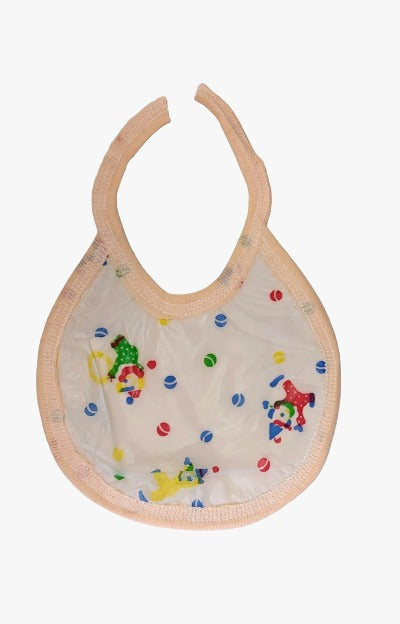 Apron for Babies, Bibs for Boy and Girl, Assorted - Pack of 6 (Circle Shape)