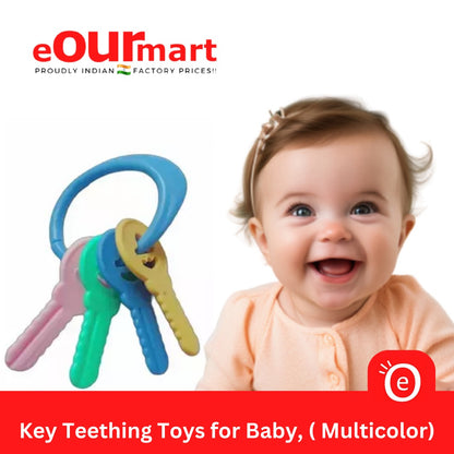 Key Teething Toys for Baby, Teethers For Boy and Girls( Multicolor)