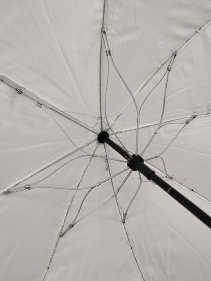 White Umbrella 17 Inch Single Fold, Manual For Kids At Factory Rate
