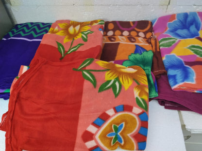 Floral Printed Fleece Blanket for Donation | Donation Blankets At Wholesale Price (Floral Print) MOQ 100 Pcs