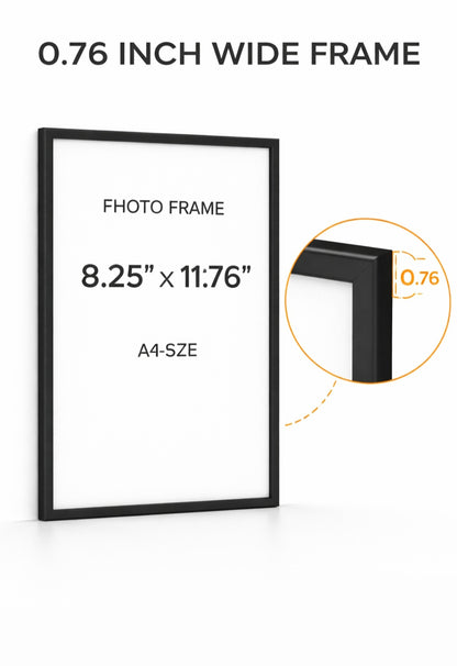 a4 Frame Black Molding