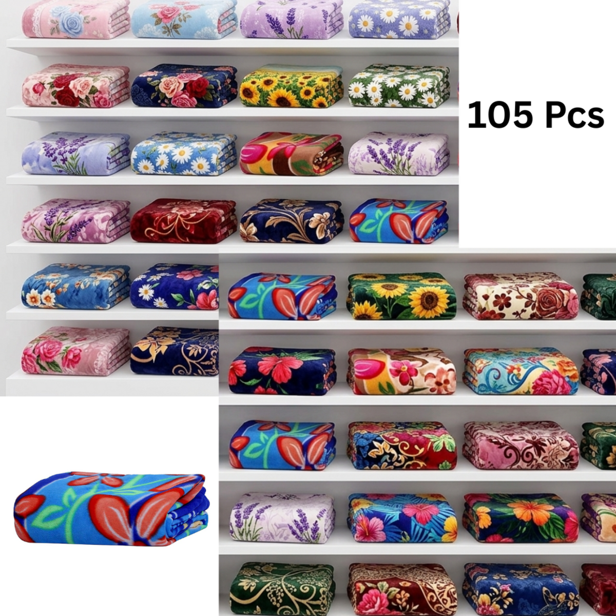 floral blanket for donation wholesale