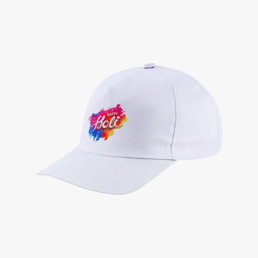 Happy Holi White Caps 