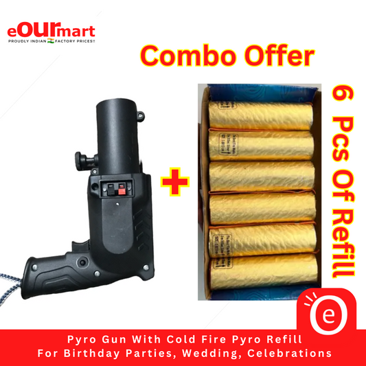 Pyro Gun With Cold Fire Pyro Refill