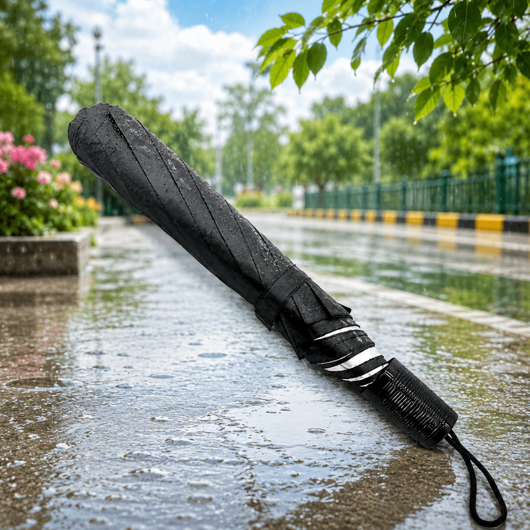 Buy Online Umbrella 2 Fold Auto Open @99.90/- Factory Price - All India Delivery - 21 Inch, Black