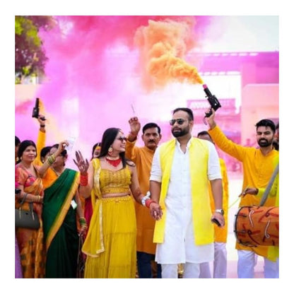 Holi Pyro Colours With G.u.n @299.90/- | Holi Color Pyro Refill | Holi Rang Smoke | Color Powder for Holi Celebration,  @299.90/-