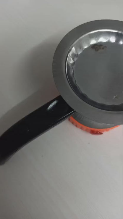 Dhoop Dani, Electrical Incense Burner with Safety Handle (Stainless Steel) | Kapoor Diffuser for Home | Electrical Camphor Diffuser For Home