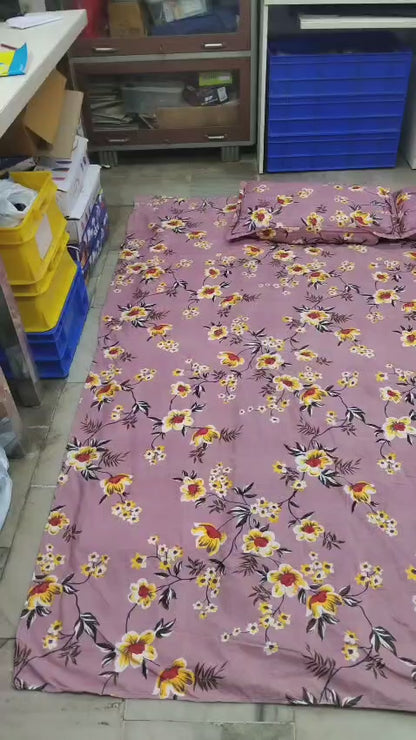 Diwali Gift Double Bed Bedsheet under ₹ 199 | Cotton Multicolor, 85×90 Inch, MOQ 21 Pcs - ₹4179/-