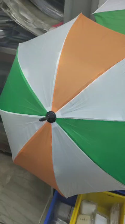 Tiranga Umbrella For Kids | 17 Inch Tri Colour Tiranga Umbrella, Manual Open