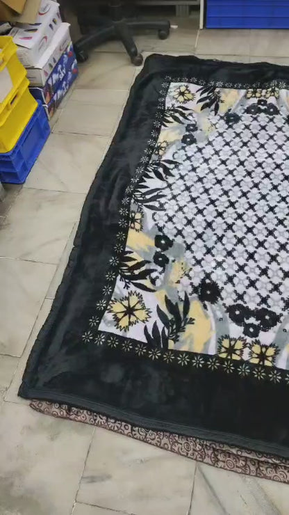 Mink Blanket Single Bed 1kg ₹299 MOQ 11 Pcs - ₹3289 | 57×90 Inch, Single Ply Multicolor