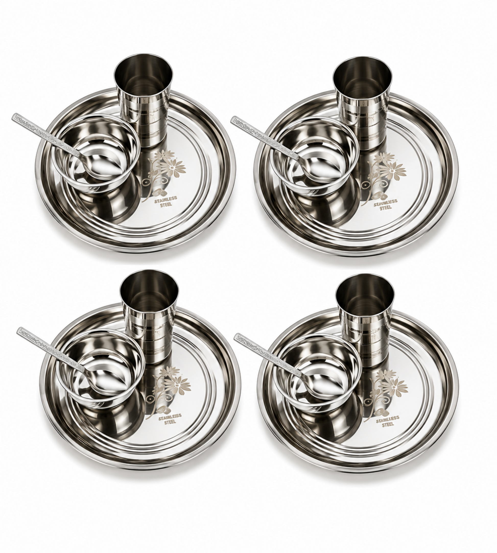 stainless steel dinner set