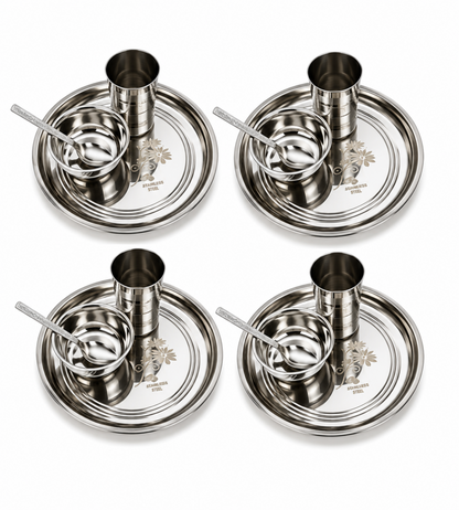 stainless steel dinner set