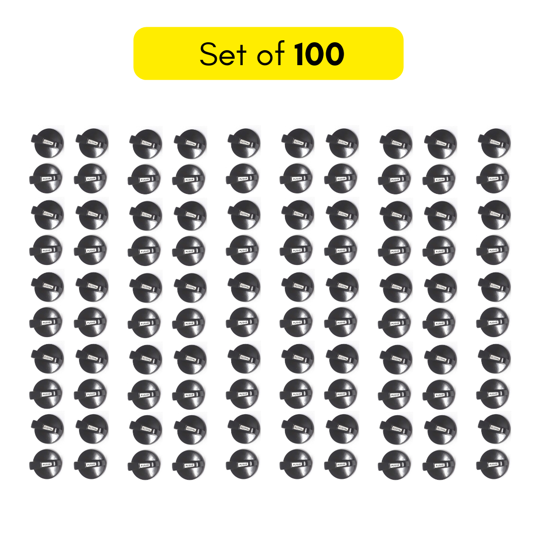 LPG Gas Stove Knob / Gas Stove Switch (Unbreakable,100 Pieces) (Black)
