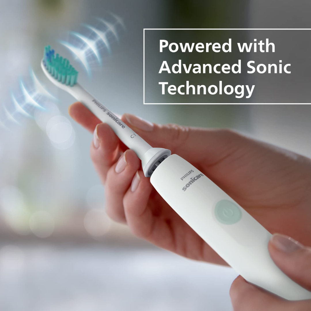 Philips Sonicare HX3641/11, 1100 Electric Toothbrush with Sonic Technology, Up to 3x Plaque Removal