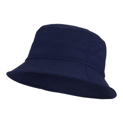 Cotton Bucket Hat, Unisex Cap (Blue)
