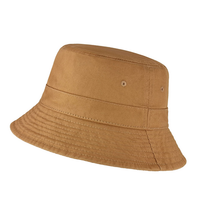 Cotton Bucket Hat, Unisex Cap (Camel)