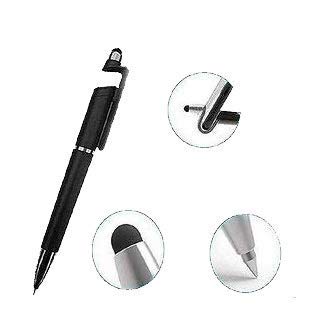 Universal Touch Screen Capacitive Stylus Pen With Mobile Stand Compatible for All Mobile Phones (Multicolour)