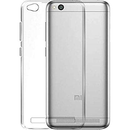 Silicone Mobile Back Cover for MI Redmi 5A (Transparent) Shockproof All Side Protection