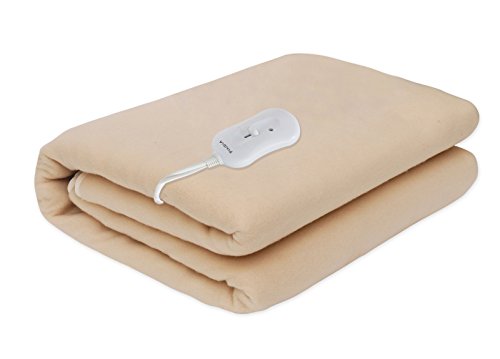 Polar Fleece Electric Blanket, Single Bed, Beige