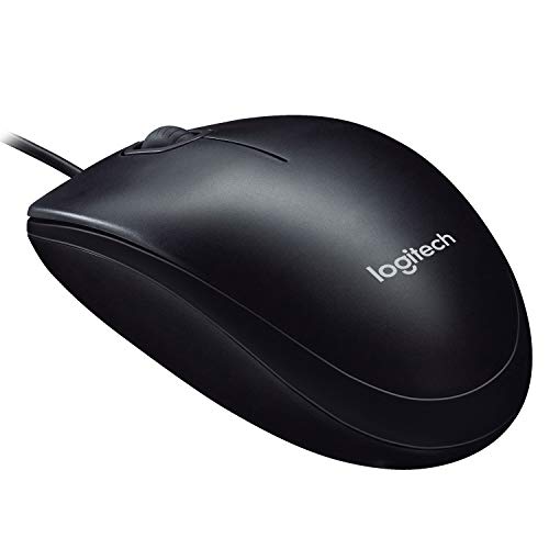 Logitech M90 Wired USB Mouse, 1000 DPI Optical Mouse for PC/Mac/Laptop - Black