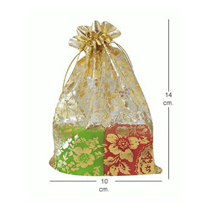 Shagun Potli Bags, Assorted Pouches for Gifting, Pack of 100