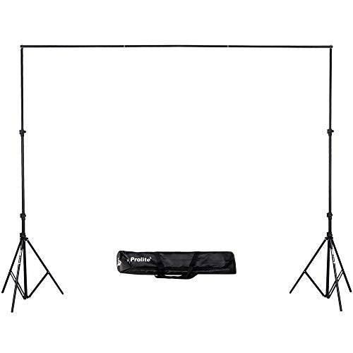 Background Support Kit (9ft x 9ft) for Backdrop Photography & Videography with Carry Bag (Portable & Foldable)