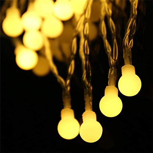 Bubble Ball String LED Fairy Lights for Home and Outdoor (15 Bulb, 234 Inch, Warm White)