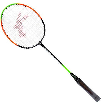Badminton Racquet Aluminium Set of 2 with 3 Pieces Feather Shuttles with Full-Cover