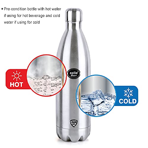 Cello Swift Stainless Steel Double Walled Flask 1l, Buy Under Rs